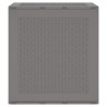 Boîte de rangement Gris clair 55 x 53 x 57 cm Polypropylène 552551552551