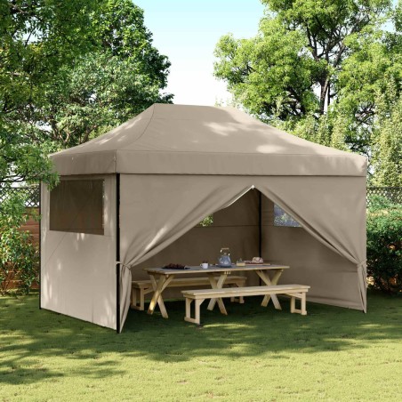 Tente de fête Taupe 279 x 410 x 315 cm Tissu Oxford 552562552562