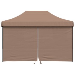 Tente de fête Marron 279 x 410 x 315 cm Tissu Oxford 552565552565