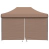 Tente de fête Marron 279 x 410 x 315 cm Tissu Oxford 552565552565