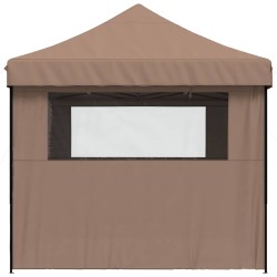 Tente de fête Marron 279 x 410 x 315 cm Tissu Oxford 552565552565