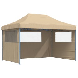Tente de fête Beige 279 x 410 x 315 cm Tissu Oxford 552572552572