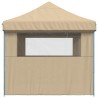 Tente de fête Beige 279 x 410 x 315 cm Tissu Oxford 552572552572