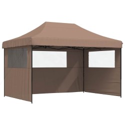 Tente de fête Marron 279 x 410 x 315 cm Tissu Oxford 552580552580