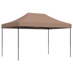Tente de fête Marron 279 x 410 x 315 cm Tissu Oxford 552585552585