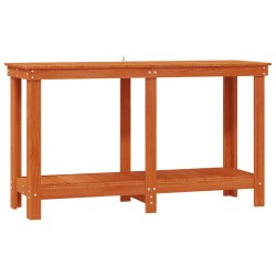 Établi avec étagère Brun Ciré 140 x 50 x 80 cm Pin massif 552598552598