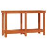 Établi avec étagère Brun Ciré 140 x 50 x 80 cm Pin massif 552598552598