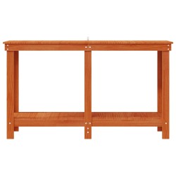Établi avec étagère Brun Ciré 140 x 50 x 80 cm Pin massif 552598552598