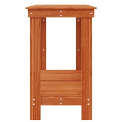 Établi avec étagère Brun Ciré 140 x 50 x 80 cm Pin massif 552598552598