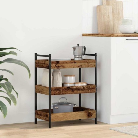 Chariot de cuisine Bois ancien 50 x 30 x 70 cm 552616552616