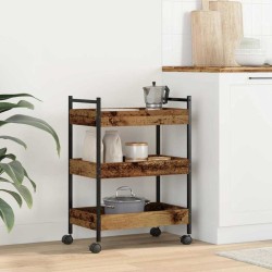 Chariot de cuisine Bois ancien 50 x 30 x 70 cm 552616552616