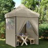 Tente de fête Taupe 200 x 200 x 306 cm Tissu Oxford 552631552631