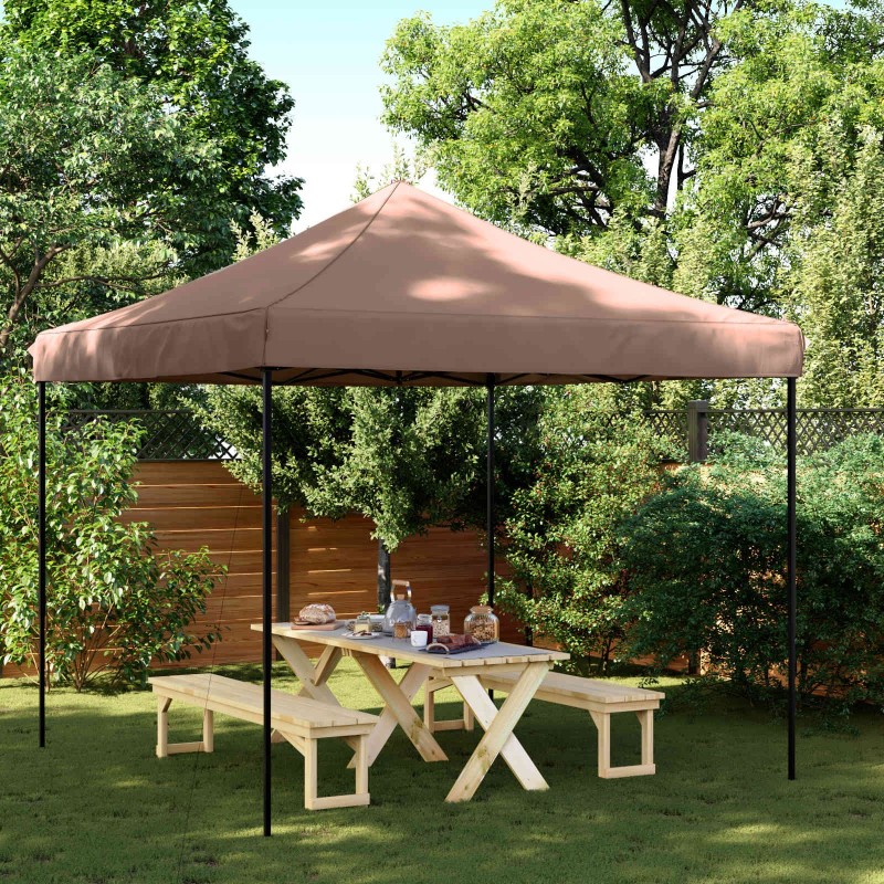 Tente de fête Marron 292 x 292 x 315 cm Tissu Oxford 552649552649