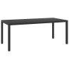 Table de jardin Noir 185 x 90 x 74 cm Aluminium et WPC 552666552666