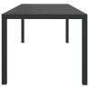 Table de jardin Noir 185 x 90 x 74 cm Aluminium et WPC 552666552666