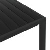 Table de jardin Noir 185 x 90 x 74 cm Aluminium et WPC 552666552666