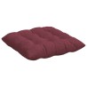 Coussins de siège 4 pcs Bordeaux 40 x 40 x 6 cm tissu 552668552668