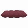 Coussins de siège 4 pcs Bordeaux 40 x 40 x 6 cm tissu 552668552668