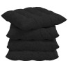 Coussins de siège 4 pcs Noir 40 x 40 x 6 cm tissu 552669552669