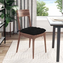 Coussins de siège 4 pcs Noir 40 x 40 x 6 cm tissu 552669552669