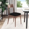 Coussins de siège 4 pcs Noir 40 x 40 x 6 cm tissu 552669552669