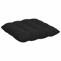 Coussins de siège 4 pcs Noir 40 x 40 x 6 cm tissu 552669552669
