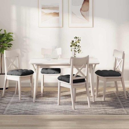 Coussins de siège 4 pcs Gris foncé 45 x 45 cm 552671552671