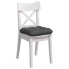 Coussins de siège 4 pcs Gris foncé 45 x 45 cm 552671552671