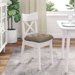 Coussins de siège 4 pcs Taupe 45 x 45 cm Tissu en microfibre 552673552673