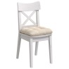 Coussins de siège 4 pcs Beige 45 x 45 cm Tissu en microfibre 552674552674