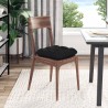 Coussins de siège 4 pcs Noir 45 x 45 cm Tissu en microfibre 552676552676