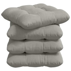 Coussins de siège 4 pcs Gris clair 45 x 45 cm 552678552678