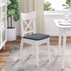Coussins de siège 4 pcs Gris foncé 40 x 40 x 3 cm Velours 552680552680
