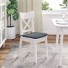Coussins de siège 4 pcs Gris foncé 40 x 40 x 3 cm Velours 552680552680