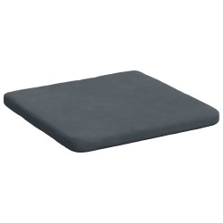 Coussins de siège 4 pcs Gris foncé 40 x 40 x 3 cm Velours 552680552680