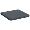 Coussins de siège 4 pcs Gris foncé 40 x 40 x 3 cm Velours 552680552680
