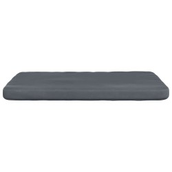 Coussins de siège 4 pcs Gris foncé 40 x 40 x 3 cm Velours 552680552680