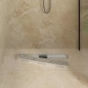 Drain de Douche avec Design Linéaire Argenté 80 cm 552681552681