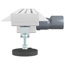 Drain de Douche avec Design Linéaire Argenté 80 cm 552681552681