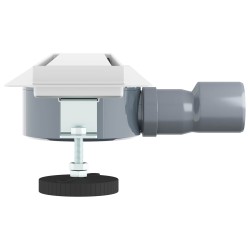 Évacuation de douche 2-en-1 avec siphon à 360° Argenté 552683552683