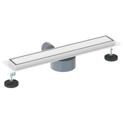 Évacuation de douche 2-en-1 avec siphon à 360° Argenté 552683552683