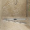 Drain de Douche avec Design Linéaire Argenté 100 cm 552684552684