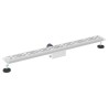 Drain de Douche avec Design Linéaire Argenté 100 cm 552684552684