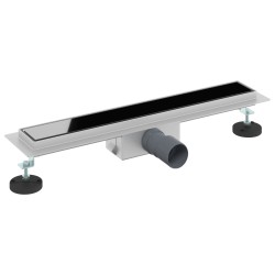 Drain de Douche avec Couverture en Verre Noir 50 cm 552689552689