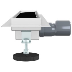 Drain de Douche avec Couverture en Verre Noir 50 cm 552689552689