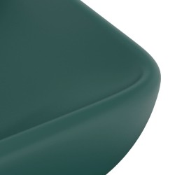 Lavabo de luxe rectangulaire Vert foncé mat 71x38 cm Céramique 552690552690