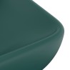 Lavabo de luxe rectangulaire Vert foncé mat 71x38 cm Céramique 552690552690