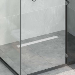 2 en 1 Drain de Douche Argenté 70 cm Acier Inox 304 552691552691