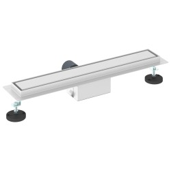 2 en 1 Drain de Douche Argenté 60 cm Acier Inox 304 552692552692