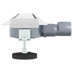 Évacuation de douche 2-en-1 avec siphon à 360° Argenté 70 cm 552694552694